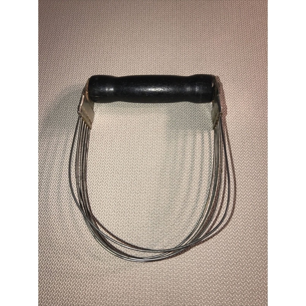 Vintage Androck Pastry Blender Dough Cutter Wood‎ Black Handle USA